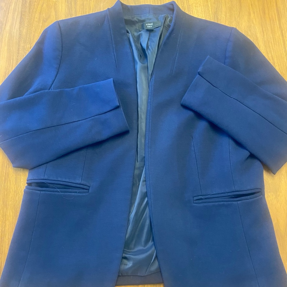 J. Crew “Going Out Blazer” - Navy Blue - size 14 - excellent condition